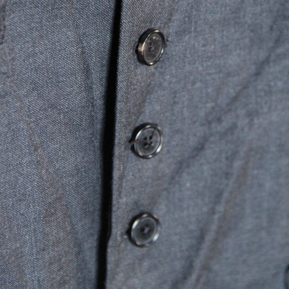 Neil Barrett Charcoal Vest Waistcoat 38 / Medium w/ tags - Picture 6 of 13